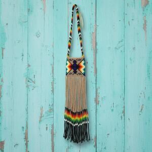 FARM Rio x Yawanawá Hand Beaded Statement Necklace Multicolor NEW